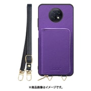 WORK24MPXMI-VL-XRDN9T [Redmi Note 9T 用 小銭入れ付きスマホケース/PUレザー/ストラップ付き バイオレット]