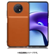 WORK56SCXMI-CM-XRDN9T [Redmi Note 9T 用 折り畳み式カードポケット/本革/4枚収納 キャメル]