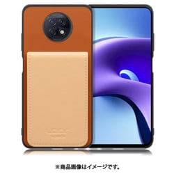 WORK56SCXMI-CMBG-XRDN9T [Redmi Note 9T 用 折り畳み式カードポケット/本革/4枚収納 キャメルベージュ]
