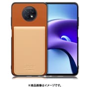 WORK56SCXMI-CMBG-XRDN9T [Redmi Note 9T 用 折り畳み式カードポケット/本革/4枚収納 キャメルベージュ]