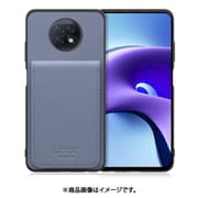 WORK56SCXMI-BU-XRDN9T [Redmi Note 9T 用 折り畳み式カードポケット/本革/4枚収納 ブルー]