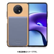 WORK56SCXMI-BGBU-XRDN9T [Redmi Note 9T 用 折り畳み式カードポケット/本革/4枚収納 ベージュブルー]