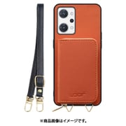 WORK24MPOPP-OG-ORENO7A [Reno9A/7A 用 小銭入れ付きスマホケース/PUレザー/ストラップ付き オレンジ]
