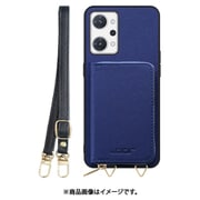 WORK24MPOPP-NY-ORENO7A [Reno9A/7A 用 小銭入れ付きスマホケース/PUレザー/ストラップ付き ネイビー]