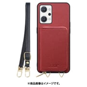 WORK24MPOPP-RD-ORENO7A [Reno9A/7A 用 小銭入れ付きスマホケース/PUレザー/ストラップ付き レッド]