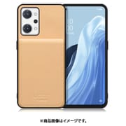 WORK56SCOPP-BG-ORENO7A [Reno9A/7A 用 折り畳み式カードポケット/本革/4枚収納 ベージュ]