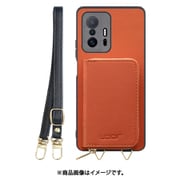 WORK24MPXMI-OG-XM11T [Xiaomi 11T/11T Pro 用 小銭入れ付きスマホケース/PUレザー/ストラップ付き オレンジ]