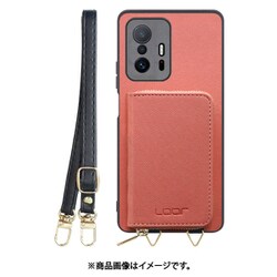 Xiaomi 11T/11T Pro 用 小銭入れ付きスマホケース/PUレザー/ストラップ付き コスモス WORK24MPXMI-CSM-XM11T