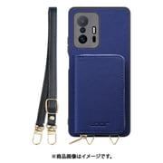 WORK24MPXMI-NY-XM11T [Xiaomi 11T/11T Pro 用 小銭入れ付きスマホケース/PUレザー/ストラップ付き ネイビー]