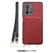 WORK24MPXMI-RD-XM11T [Xiaomi 11T/11T Pro 用 小銭入れ付きスマホケース/PUレザー/ストラップ付き レッド]
