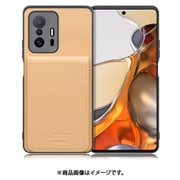 WORK56SCXMI-BG-XM11T [Xiaomi 11T/11T Pro 用 折り畳み式カードポケット/本革/4枚収納 ベージュ]