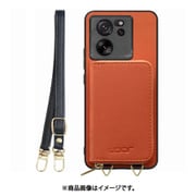 WORK24MPXMI-OG-XM13T [Xiaomi 13T/13T Pro 用 小銭入れ付きスマホケース/PUレザー/ストラップ付き オレンジ]