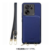WORK24MPXMI-NY-XM13T [Xiaomi 13T/13T Pro 用 小銭入れ付きスマホケース/PUレザー/ストラップ付き ネイビー]