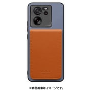 WORK56SCXMI-BUCM-XM13T [Xiaomi 13T/13T Pro 用 折り畳み式カードポケット/本革/4枚収納 ブルーキャメル]