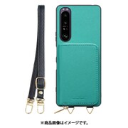 WORK24MPXP-TQ-SXP1G3 [Xperia 1 III 用 小銭入れ付きスマホケース/PUレザー/ストラップ付き ターコイズ]