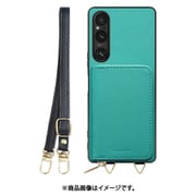 WORK24MPXP-TQ-SXP1V5 [Xperia 1 V 用 小銭入れ付きスマホケース/PUレザー/ストラップ付き ターコイズ]