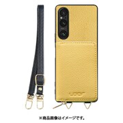 WORK25MPXP-YL-SXP1V5 [Xperia 1 V 用 小銭入れ付きスマホケース/本革/ストラップ付き ジャスミンイエロー]