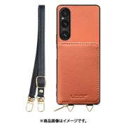 WORK25MPXP-FM-SXP1V5 [Xperia 1 V 用 小銭入れ付きスマホケース/本革/ストラップ付き フラミンゴ]