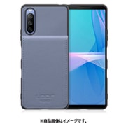 WORK56SCXP-BU-SXP10G3 [Xperia 10 III/Lite 用 折り畳み式カードポケット/本革/4枚収納 ブルー]