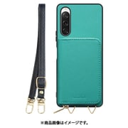 WORK24MPXP-TQ-SXP10V5 [Xperia 10 VI/10 V/Fun Edition 用 小銭入れ付きスマホケース/PUレザー/ストラップ付き ターコイズ]