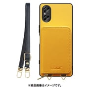 WORK24MPXP-PMP-SXP5V5 [Xperia 5 V 用 小銭入れ付きスマホケース/PUレザー/ストラップ付き パンプキン]