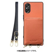 WORK25MPXP-FM-SXP5V5 [Xperia 5 V 用 小銭入れ付きスマホケース/本革/ストラップ付き フラミンゴ]