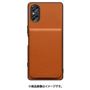 WORK56SCXP-CM-SXP5V5 [Xperia 5 V 用 折り畳み式カードポケット/本革/4枚収納 キャメル]