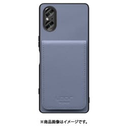 WORK56SCXP-BU-SXP5V5 [Xperia 5 V 用 折り畳み式カードポケット/本革/4枚収納 ブルー]