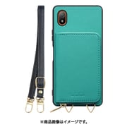 WORK24MPXP-TQ-XACE3 [Xperia Ace III 用 小銭入れ付きスマホケース/PUレザー/ストラップ付き ターコイズ]