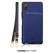 WORK24MPXP-NY-XACE3 [Xperia Ace III 用 小銭入れ付きスマホケース/PUレザー/ストラップ付き ネイビー]