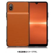 WORK56SCXP-CM-XACE3 [Xperia Ace III 用 折り畳み式カードポケット/本革/4枚収納 キャメル]