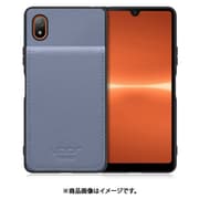WORK56SCXP-BU-XACE3 [Xperia Ace III 用 折り畳み式カードポケット/本革/4枚収納 ブルー]