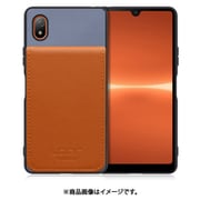 WORK56SCXP-BUCM-XACE3 [Xperia Ace III 用 折り畳み式カードポケット/本革/4枚収納 ブルーキャメル]