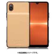WORK56SCXP-BG-XACE3 [Xperia Ace III 用 折り畳み式カードポケット/本革/4枚収納 ベージュ]