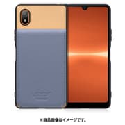 WORK56SCXP-BGBU-XACE3 [Xperia Ace III 用 折り畳み式カードポケット/本革/4枚収納 ベージュブルー]