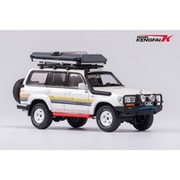 TK-KF031-4 1/64 ランドクルーザー パールホワイト ルーフラック [ダイキャストミニカー]