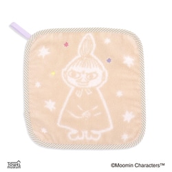 ムーミン キラキラ 25cm×25cm ピンク ループ付きタオルハンカチ 47-7010100