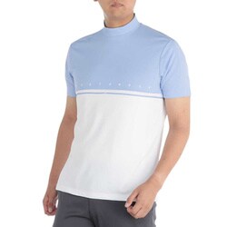 E2MAB00228 L [ソーラーカットモックネック ライトブルー L]