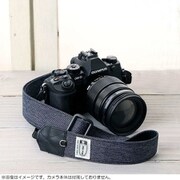 カメラストラップ 3.5cm幅（長さ調節タイプ）/撥水ダークネイビー杢デニム 80018-090