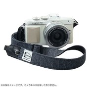 カメラストラップ 2.5cm幅（長さ調節タイプ）/撥水ダークネイビー杢デニム 80035-236