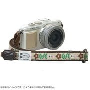 カメラストラップ 2cm幅(長さ調節タイプ)/北欧風レトロフロ―ラル ベージュ 80035-174