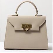 444V2 [LOREN レザー ハンドバッグ 444 Taupe]