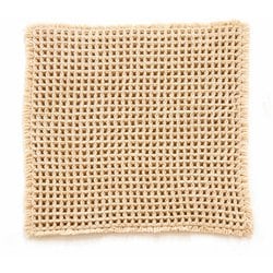 サウナ用ワッフル織りマット 約縦40cm×横45cm ベージュ