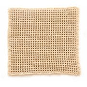 サウナ用ワッフル織りマット 約縦40cm×横45cm ベージュ