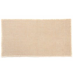 サウナ用ワッフル織りマット 約縦60cm×横110cm ベージュ