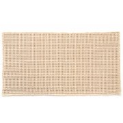 サウナ用ワッフル織りマット 約縦60cm×横110cm ベージュ