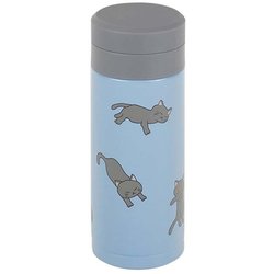 にゃんこれ スクリュー栓 スリムマグボトル 200ml きまま ねこ 保温保冷 真空断熱構造 RH-1661