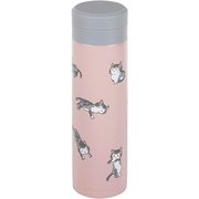 にゃんこれ スクリュー栓 スリムマグボトル 300ml きまま ねこ 保温保冷 真空断熱構造 RH-1664