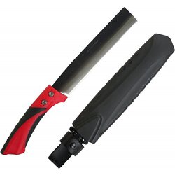 竹割り鉈 180mm 赤グリップ DG-N003