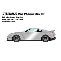 EML083C 1/18 日産 GT-R プレミアムエディション 2024 アルティメイトメタルシルバー [レジンキャストミニカー]